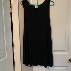 Black piko dress